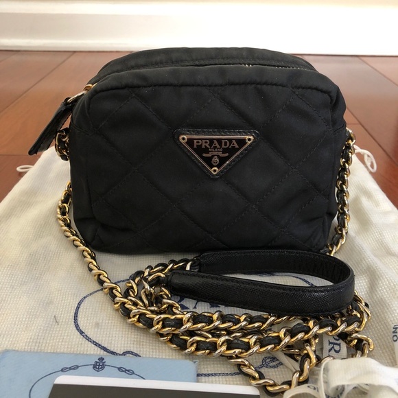 Prada Handbags - Auth Prada Tessuto Impuntu Nylon Quilted Crossbody